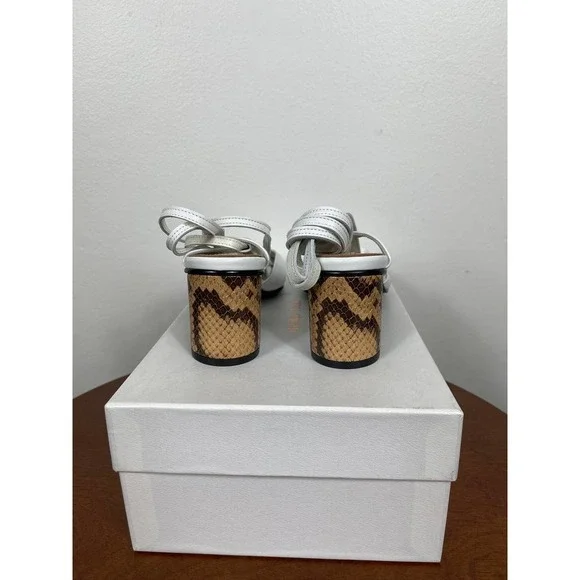 Reike Nen Open Toe Strap Sandals in White Size 7